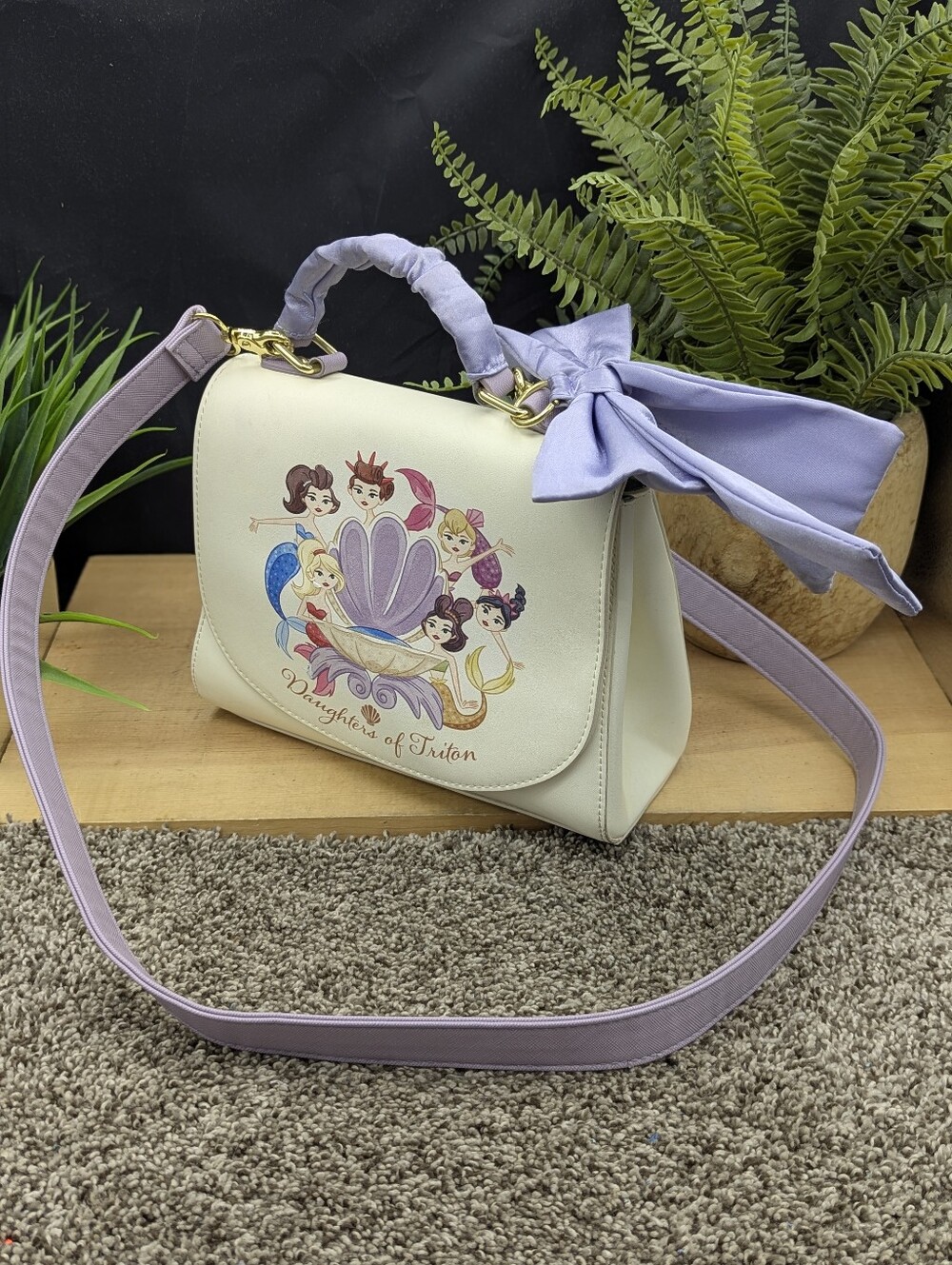 Loungefly Disney The Little Mermaid Daughters of Triton Group Portrait Handbag - Picture 1 of 12